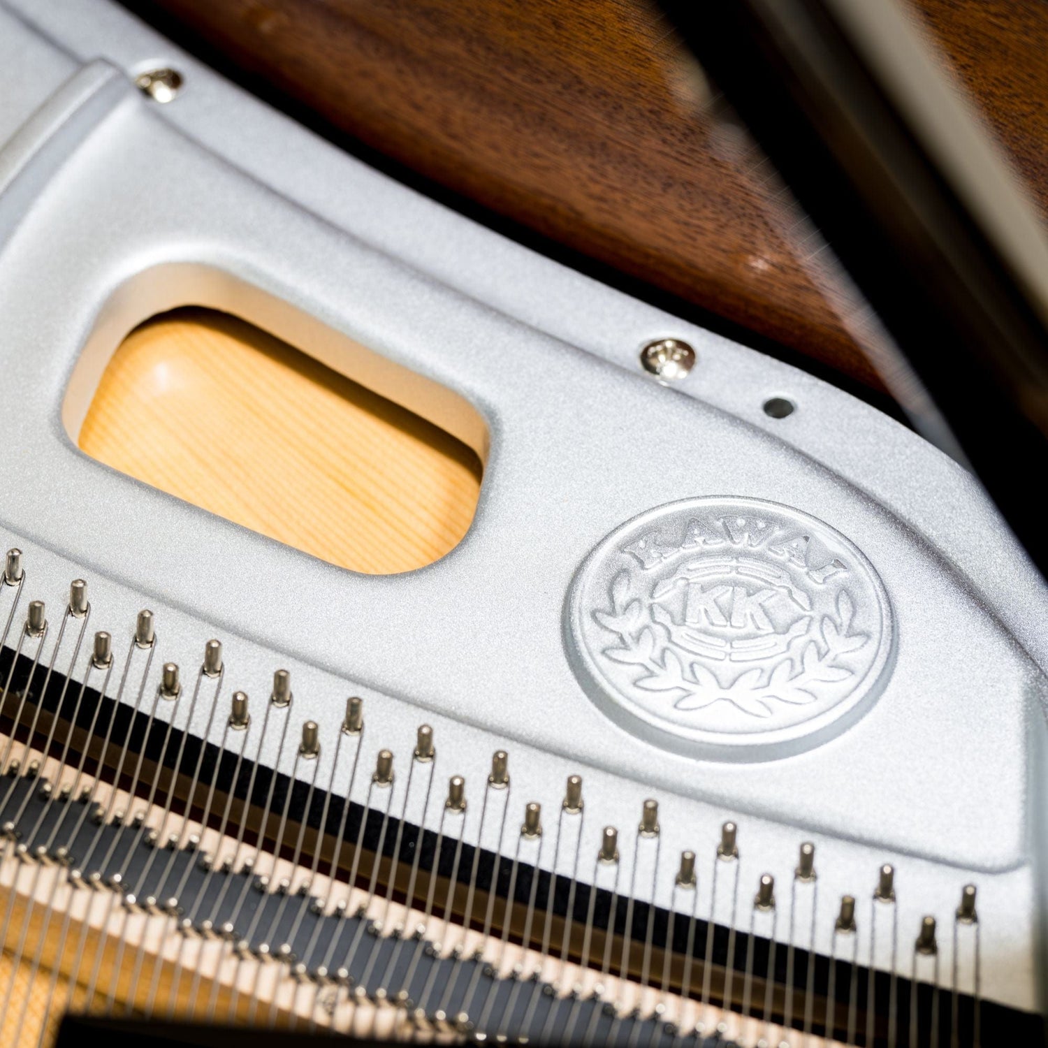 Kawai GL10 Grand Piano; Polished Ebony with Silver Fittings