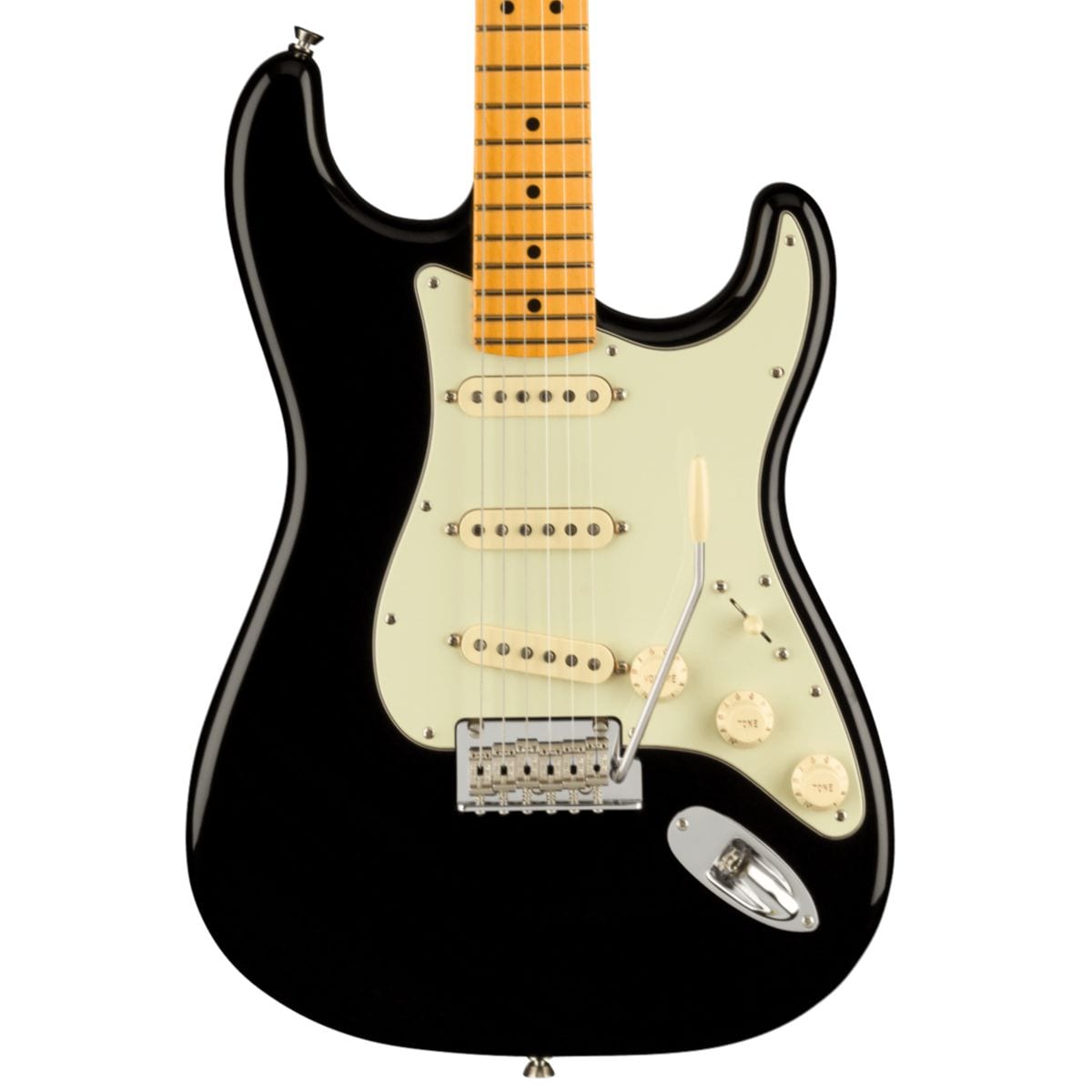 B STOCK Fender American Professional II Strat Maple Black Guitar