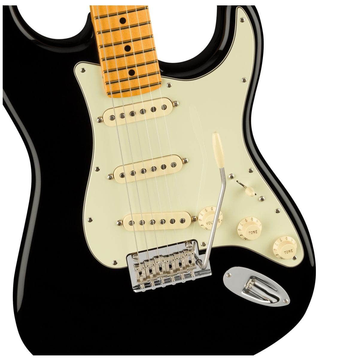 B STOCK Fender American Professional II Strat Maple Black Guitar